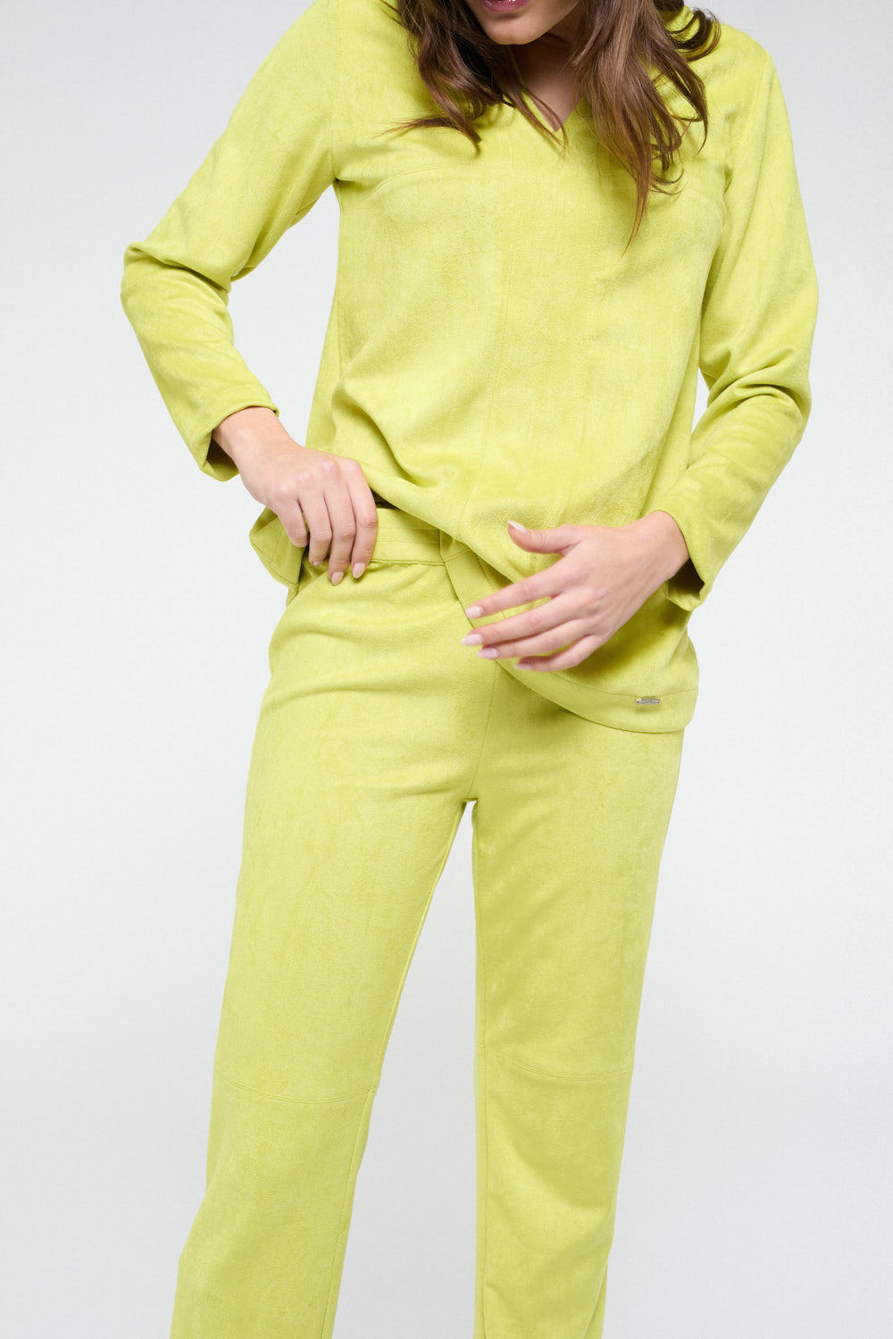 Pantalón Ancho Carmela Pistacho