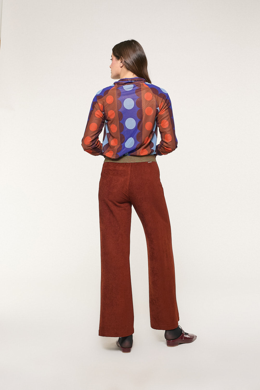 Pantalón Ancho Rafaela Marrón