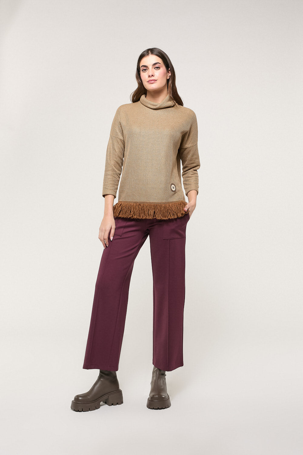 Pantalón Camila Granate