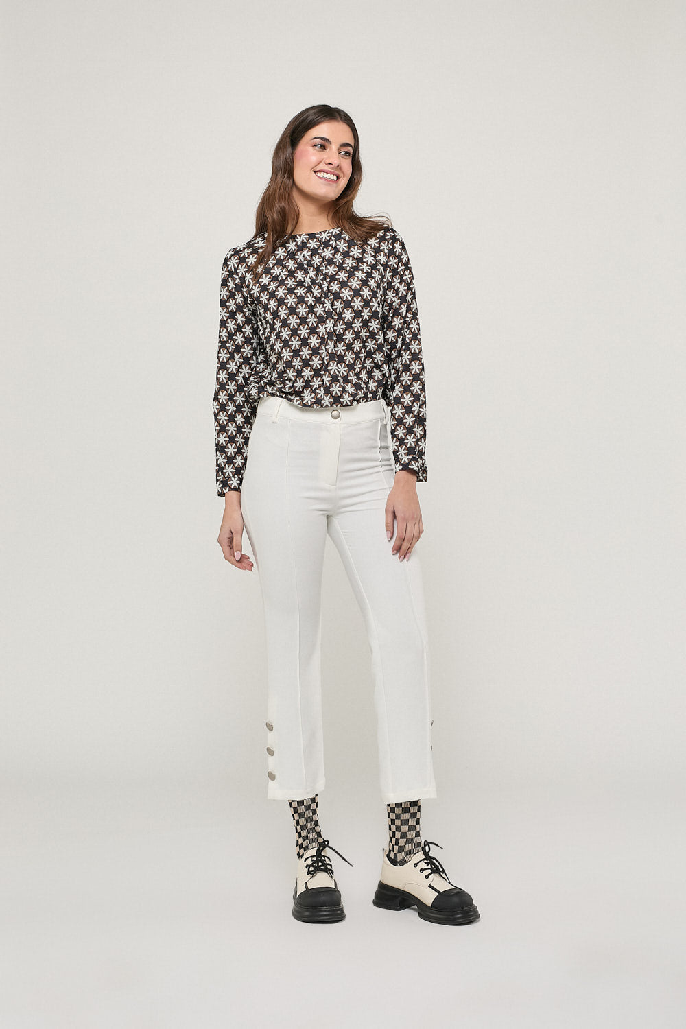 Pantalón Conjunto Berta Crudo