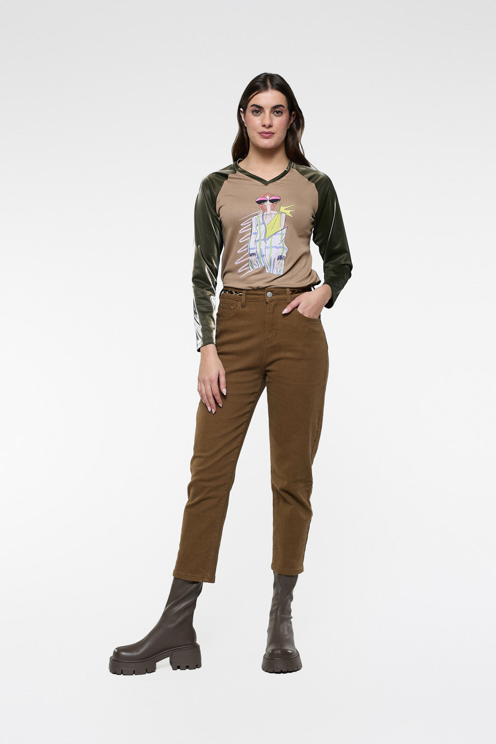 Pantalón Sport Gomas Camel