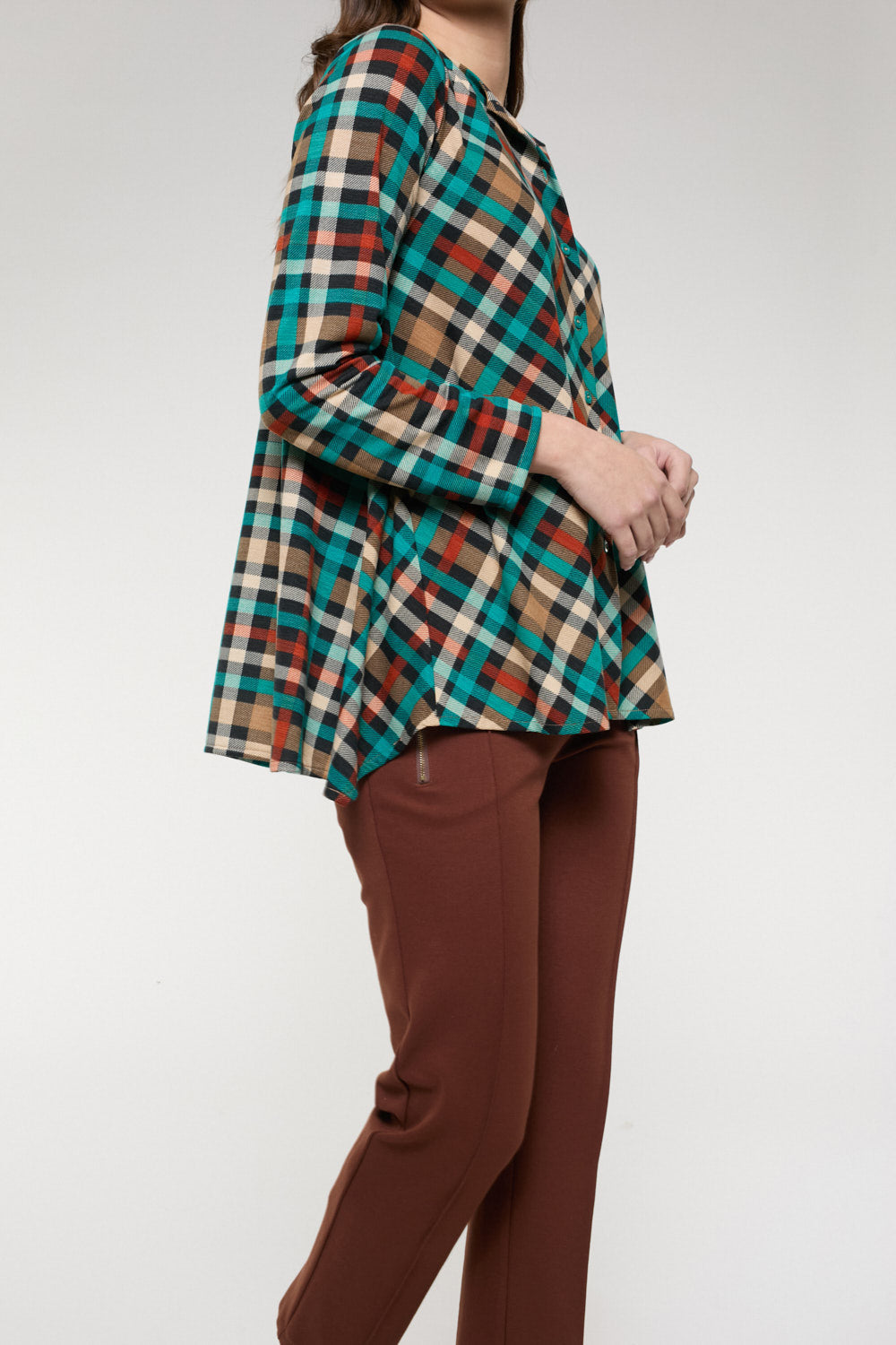 Camisa Chaqueta Carmela Turquesa