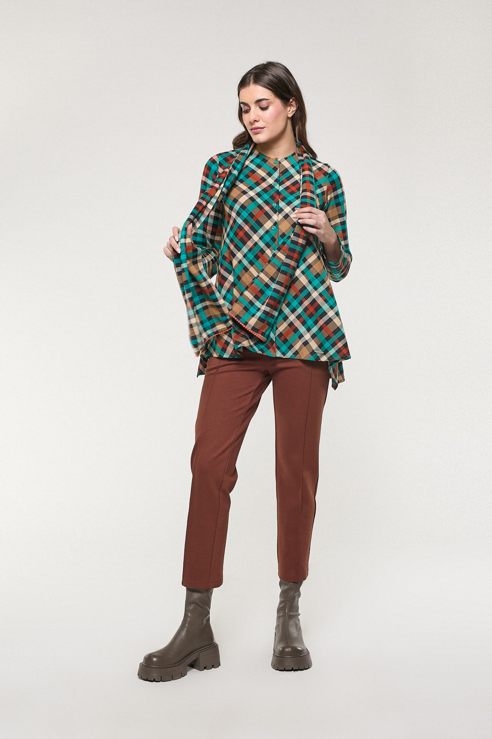 Camisa Chaqueta Carmela Turquesa