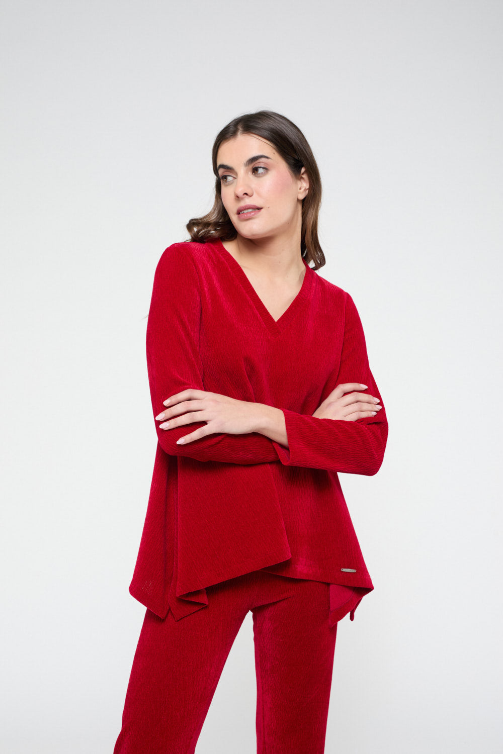 Casaca Terciopelo Lucía Rojo