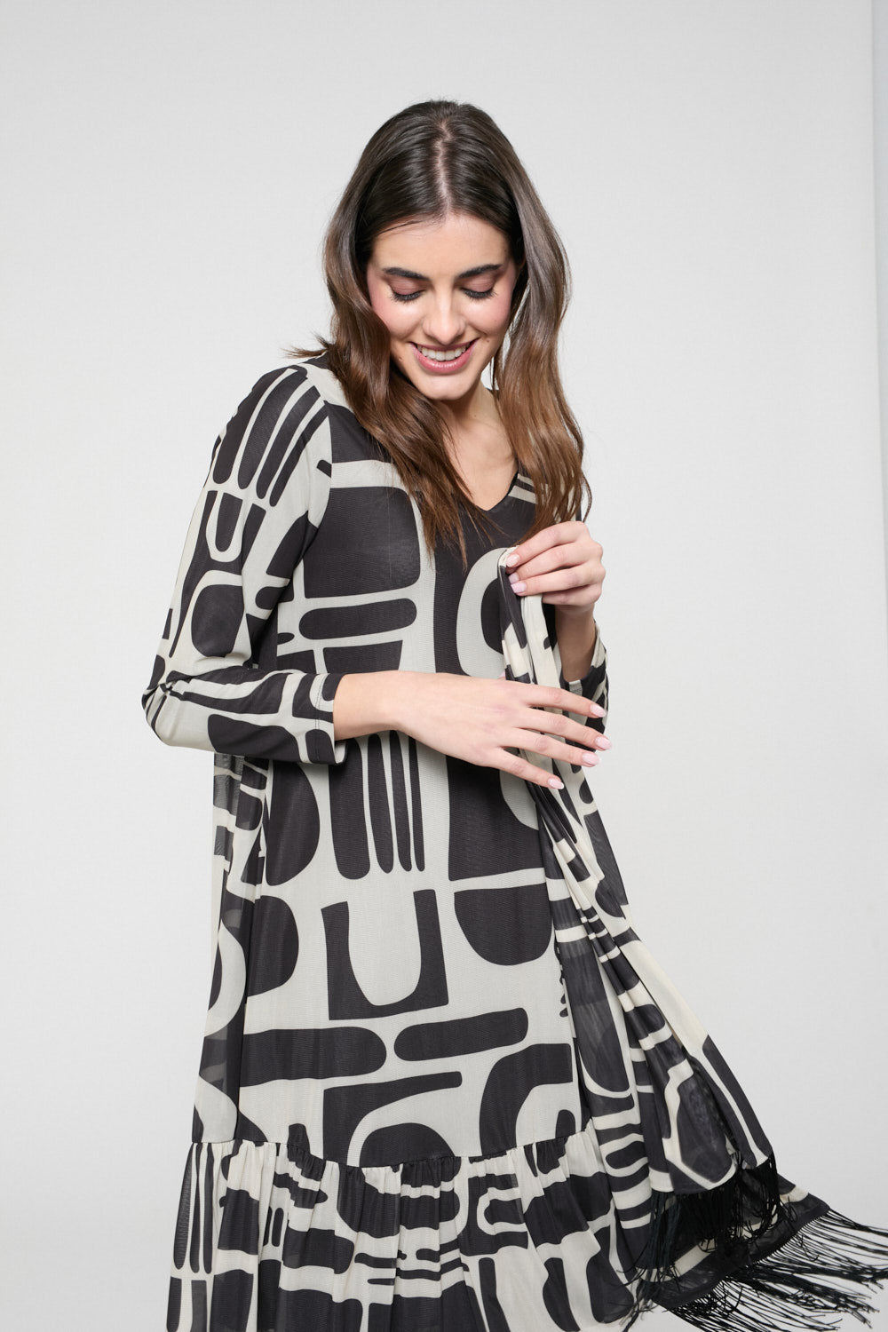 Vestido Mesh Cecilia Negro