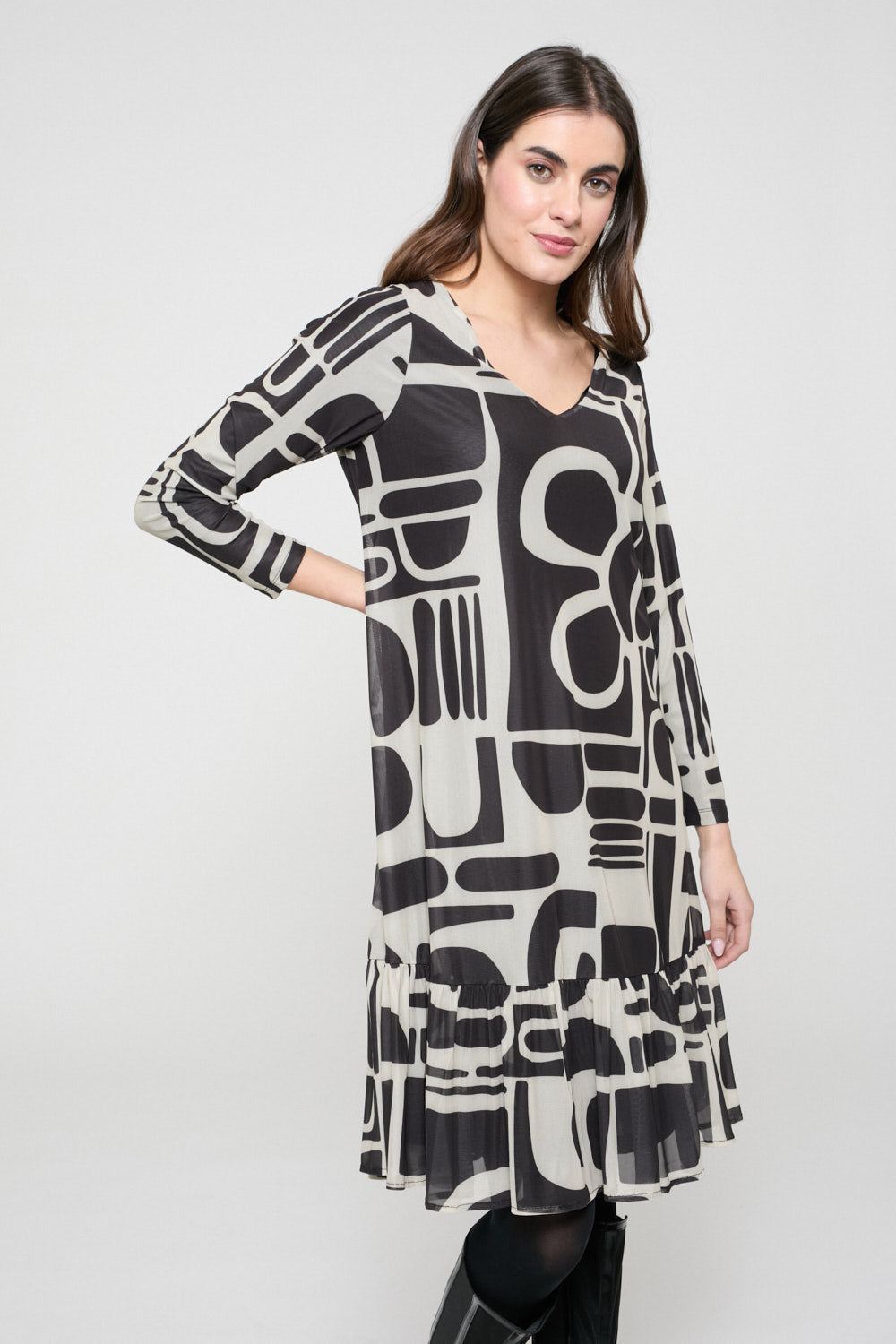 Vestido Mesh Cecilia Negro