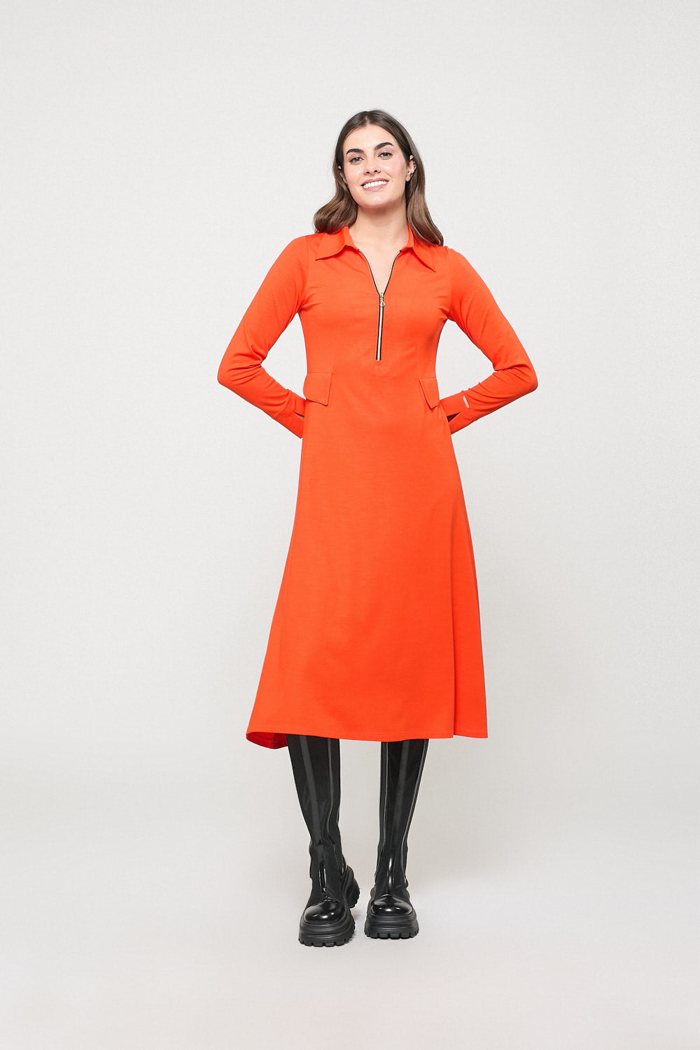 Vestido Nicole Naranja