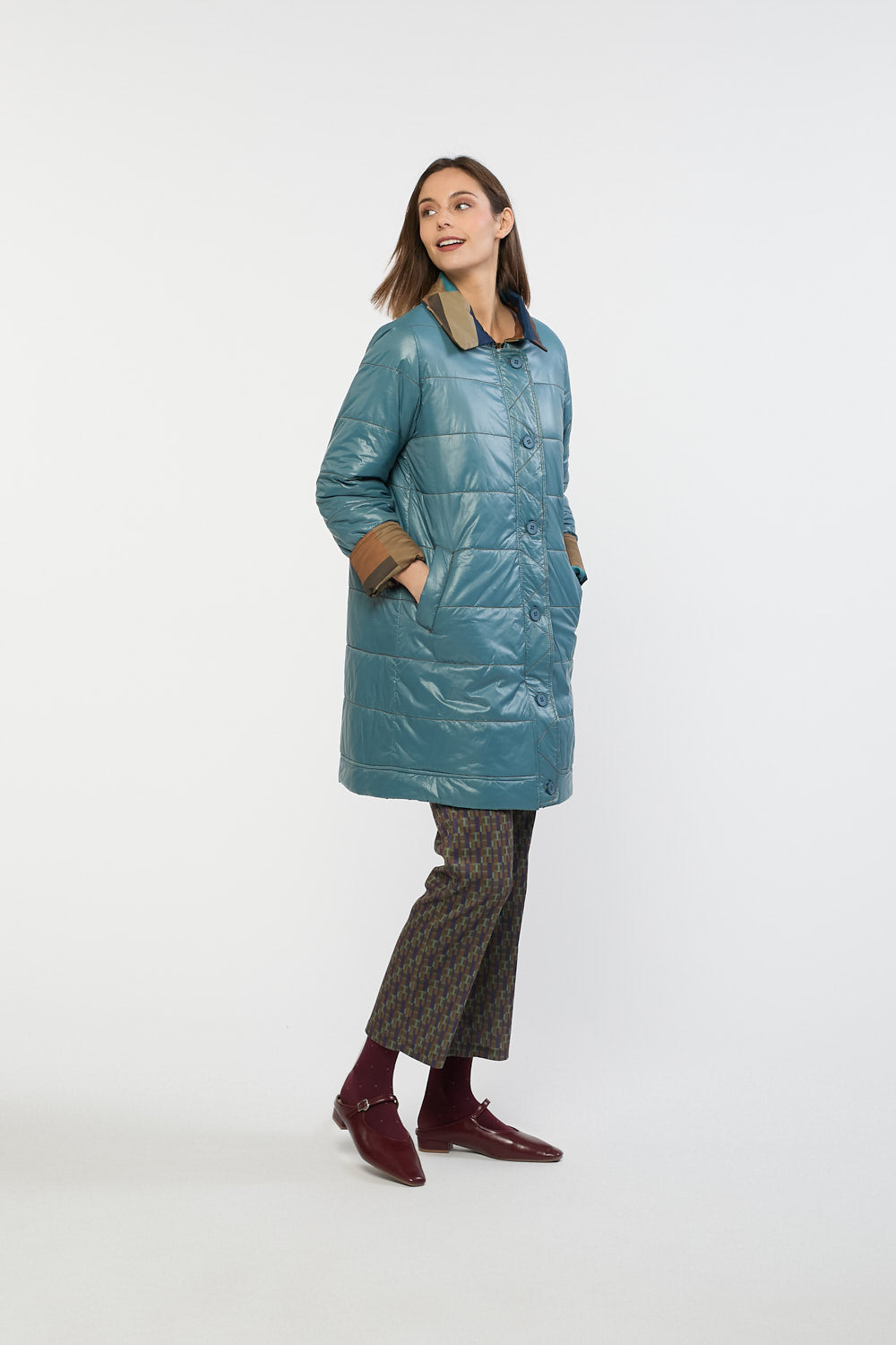Gabardina Matisse Reversible Azul
