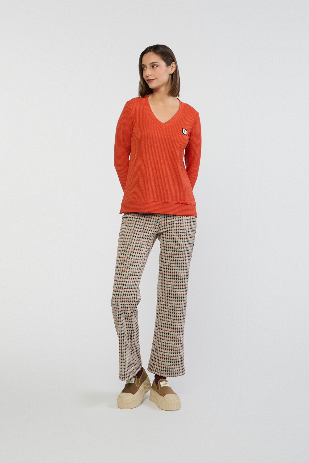 Pantalón Print Cézanne Beige