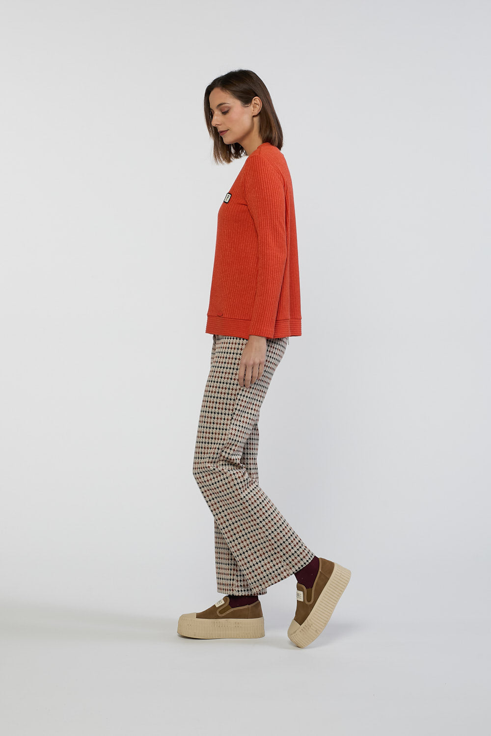 Pantalón Print Cézanne Beige