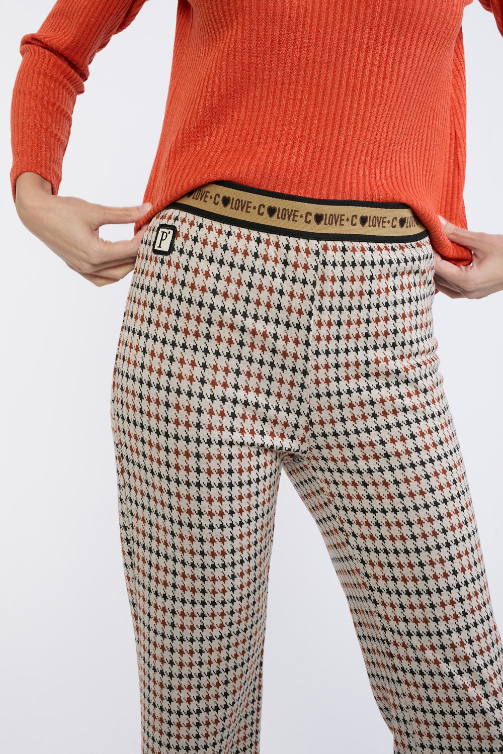 Pantalón Print Cézanne Beige