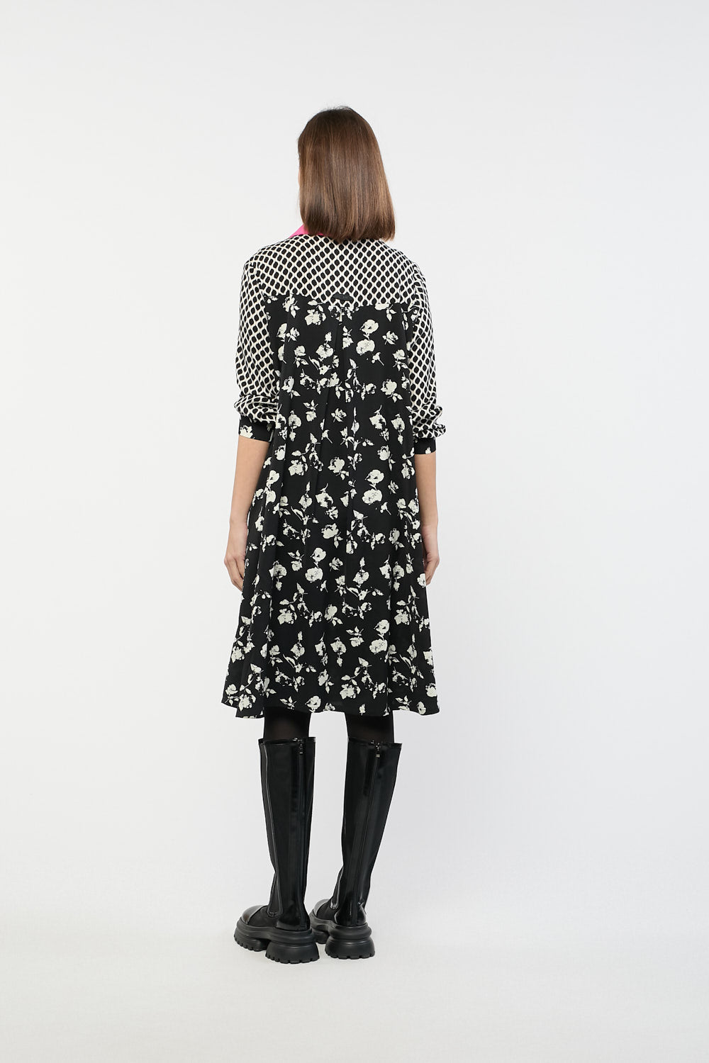 Vestido Print Goya Negro