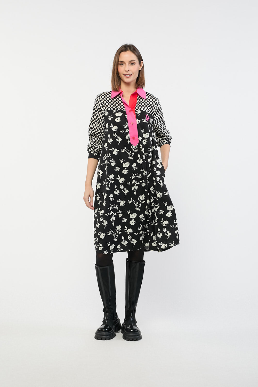 Vestido Print Goya Negro