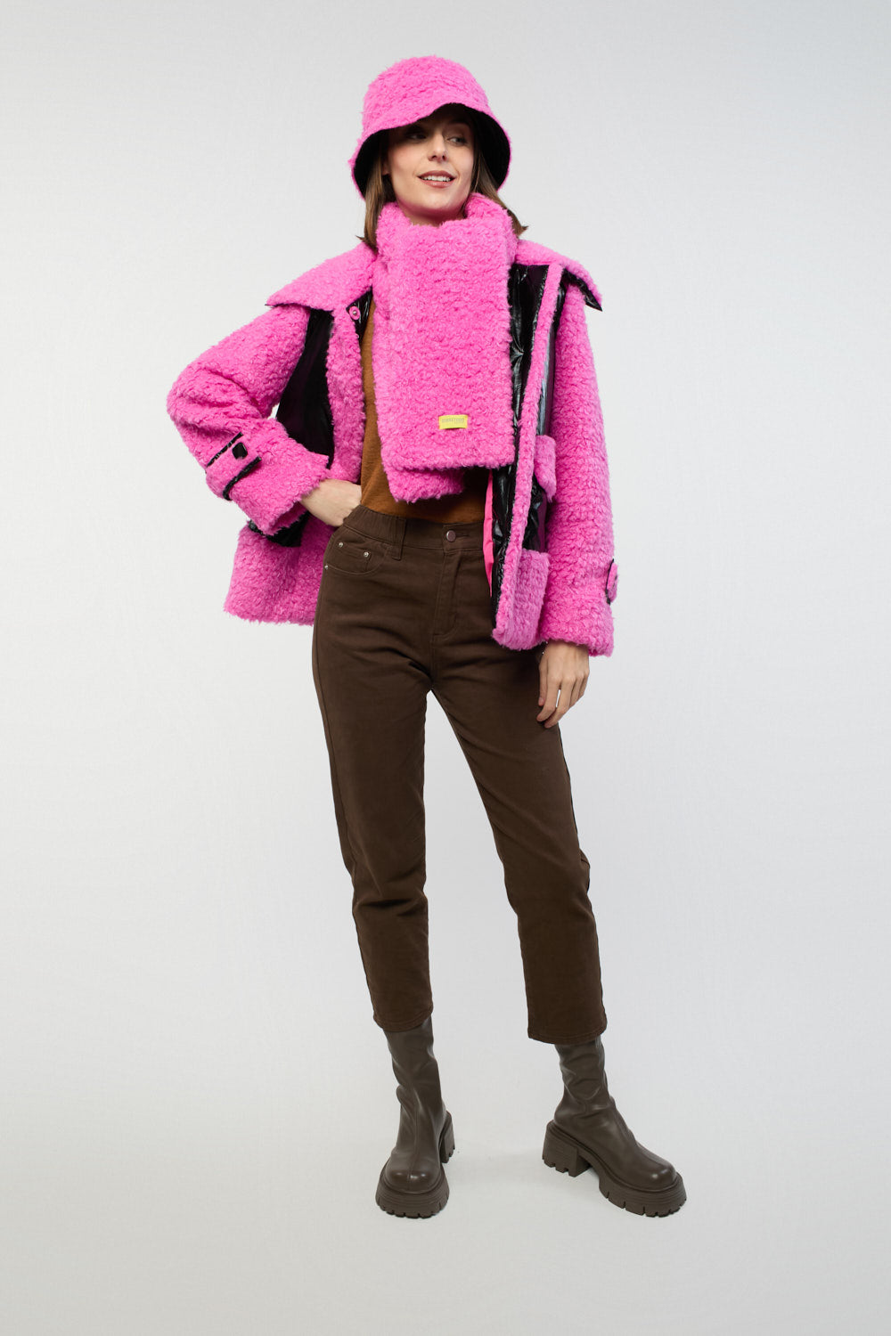 Gorro Pelo Eymi Areta Fucsia