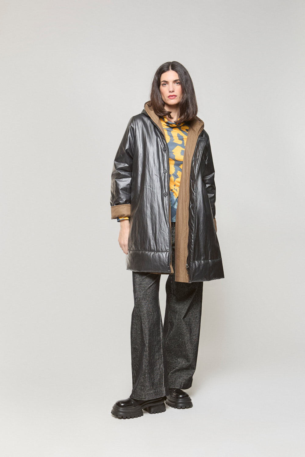 Gabardina Reversible Ziba Bicolor