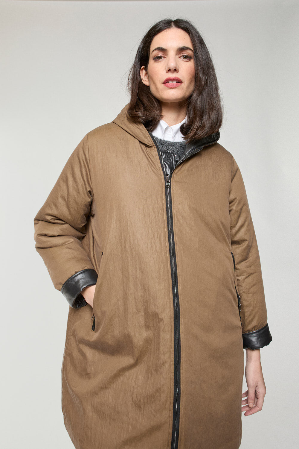 Gabardina Reversible Ziba Bicolor