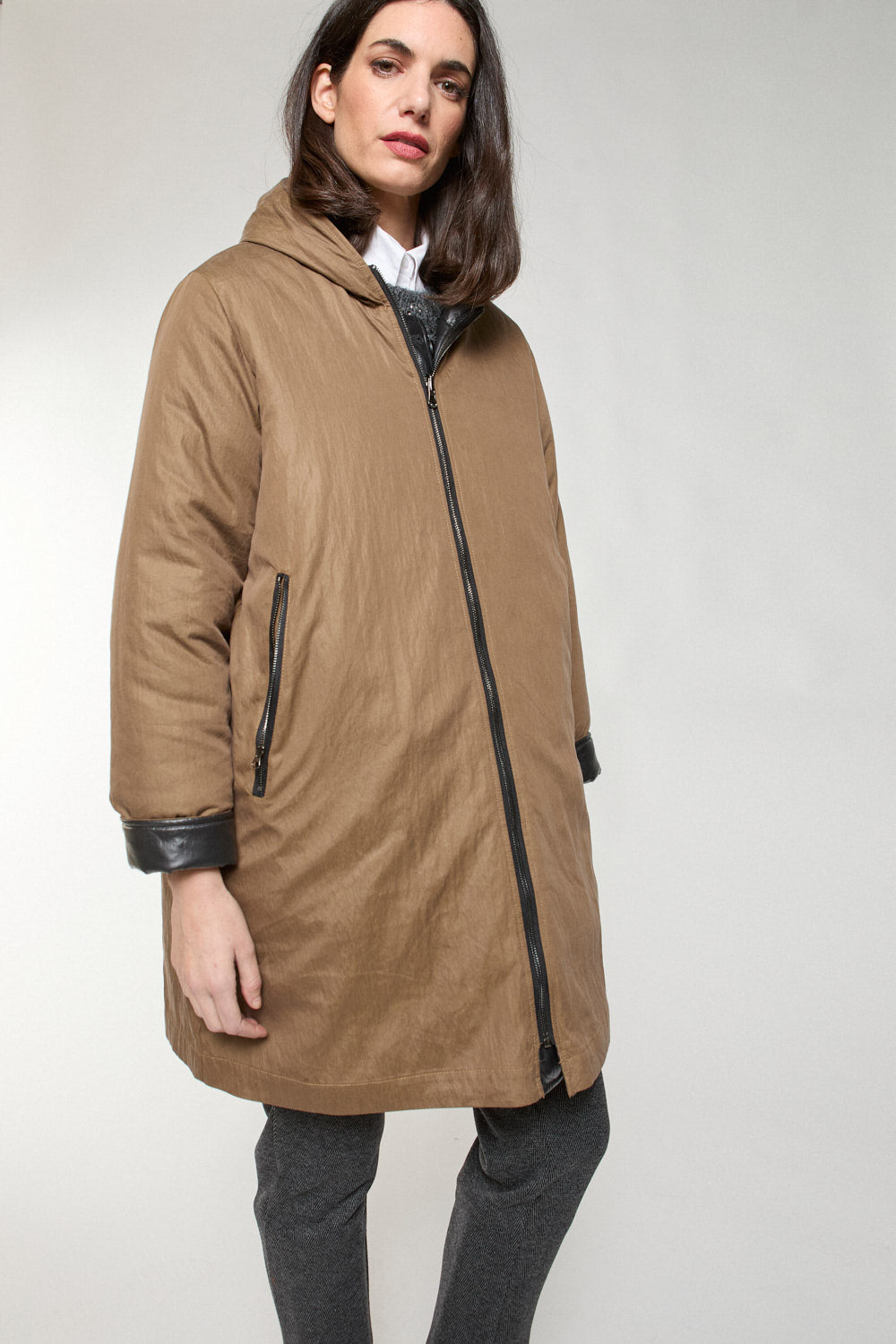 Gabardina Reversible Ziba Bicolor