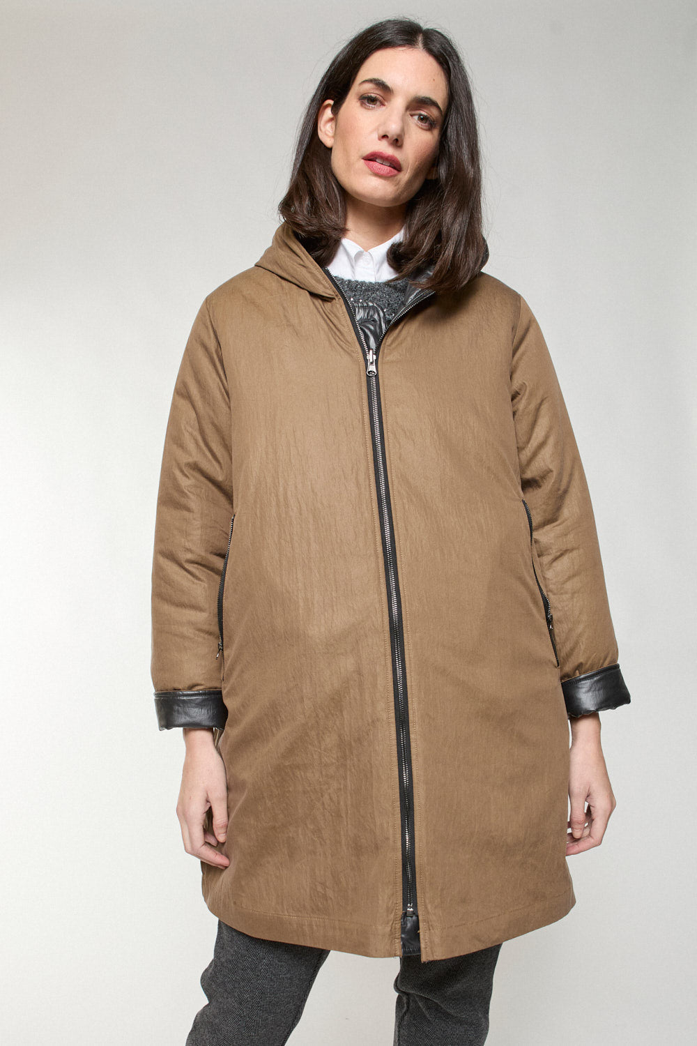 Gabardina Reversible Ziba Bicolor