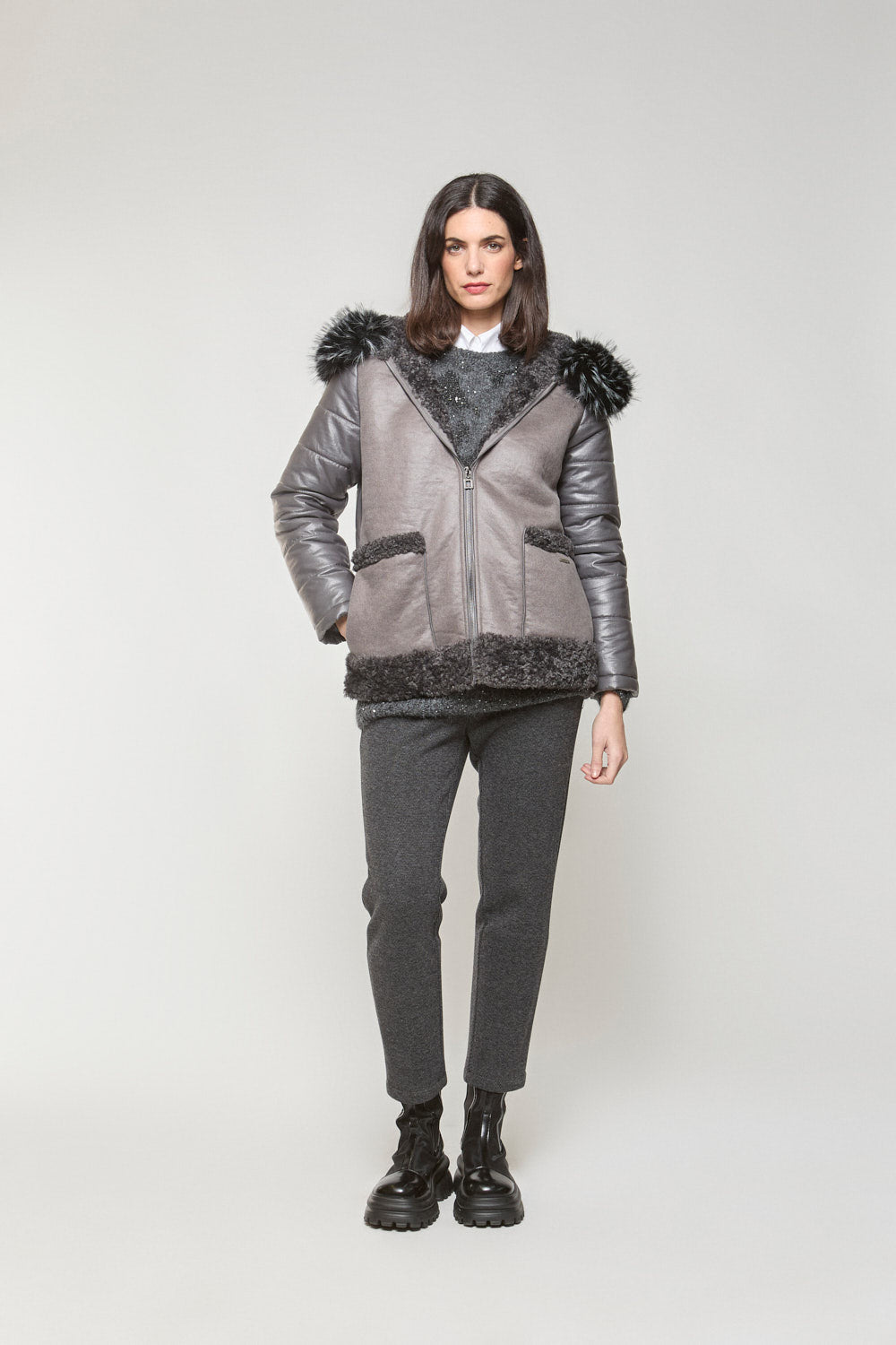 Chaqueton Pelo Satori Gris