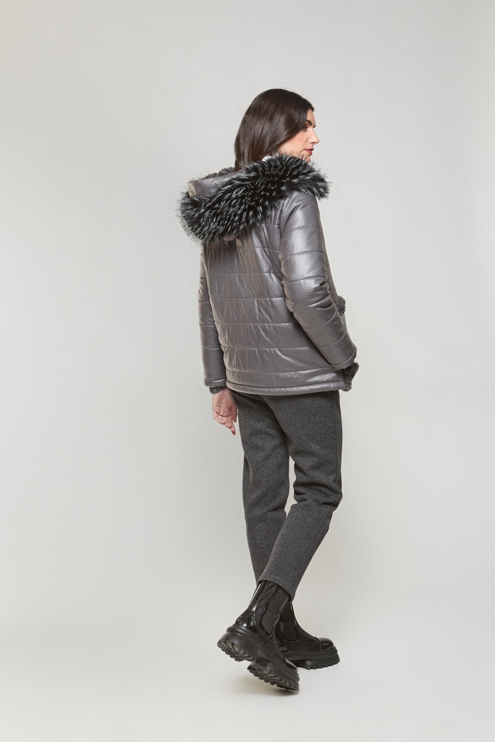 Chaqueton Pelo Satori Gris