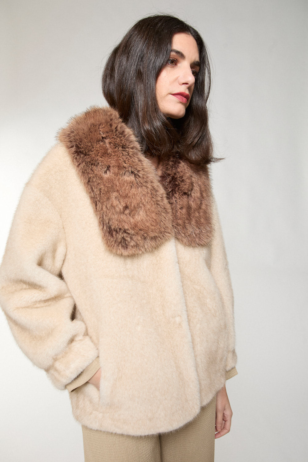 Chaqueton Pelo Ziba Crudo