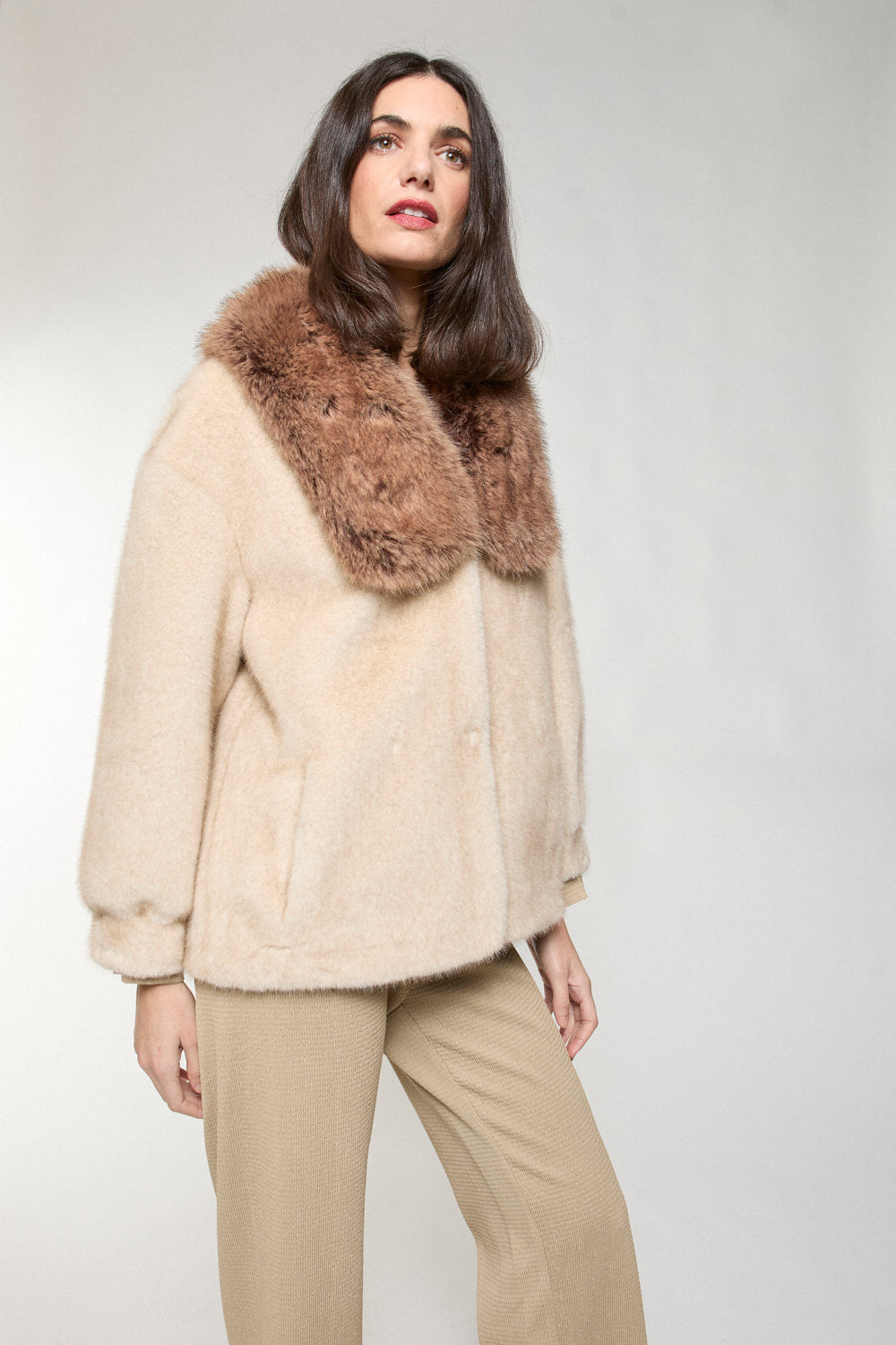 Chaqueton Pelo Ziba Crudo