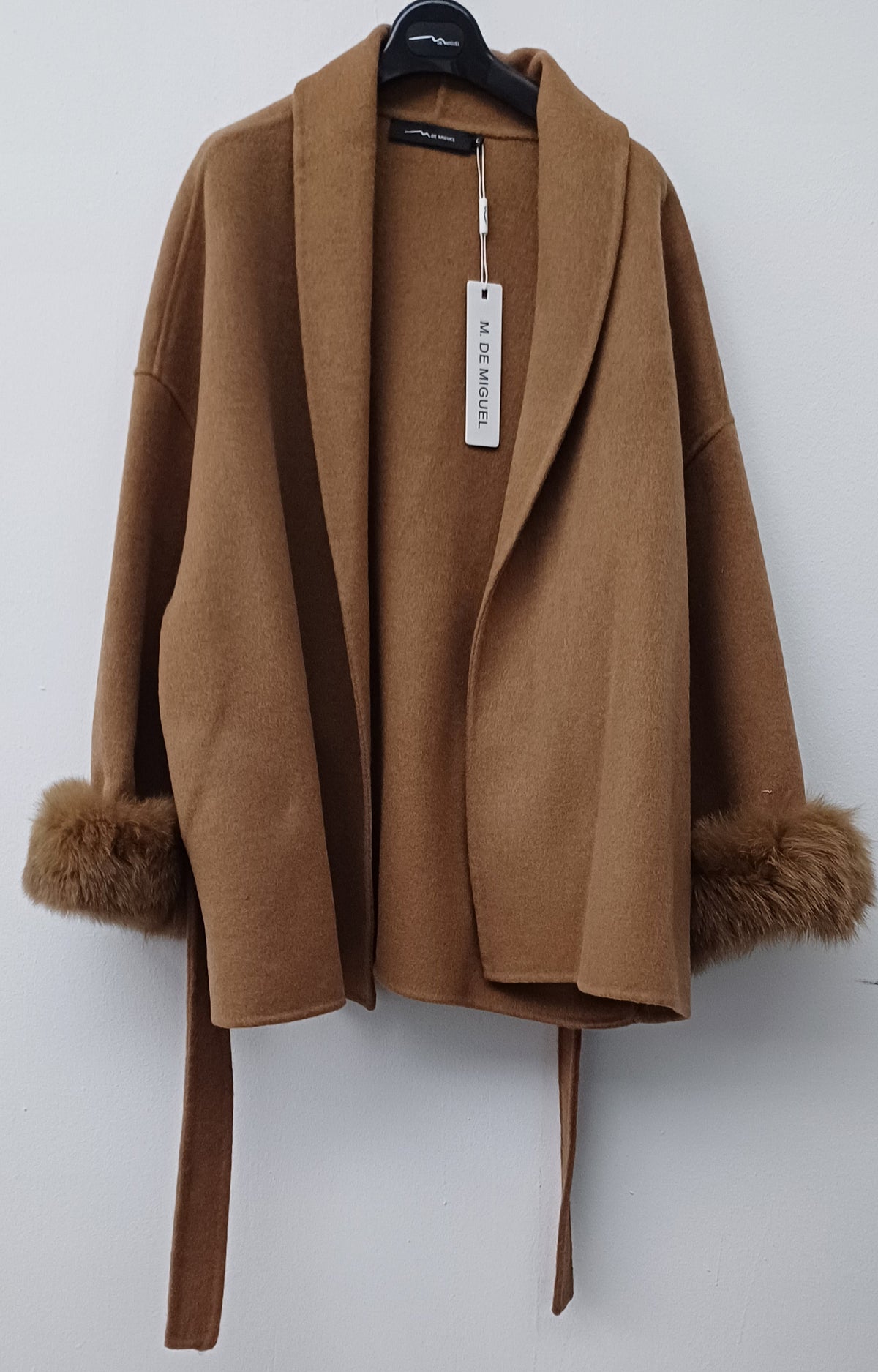 Chaqueton Paño Puños Camel