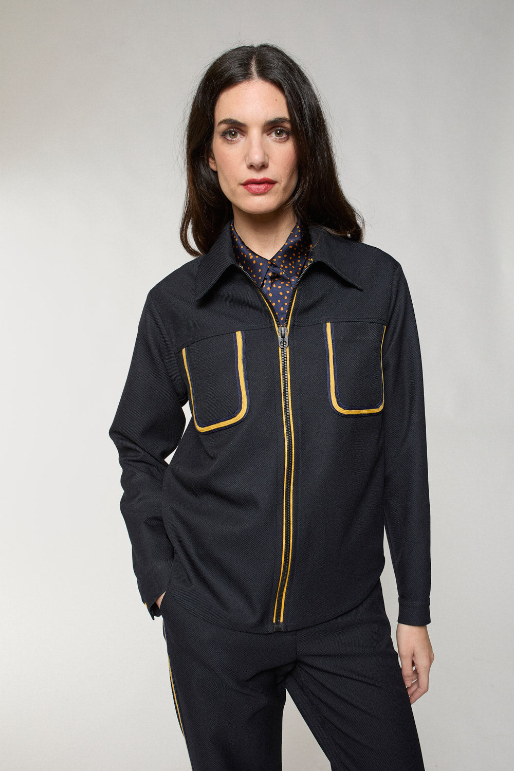 Chaqueta Detalles Marino