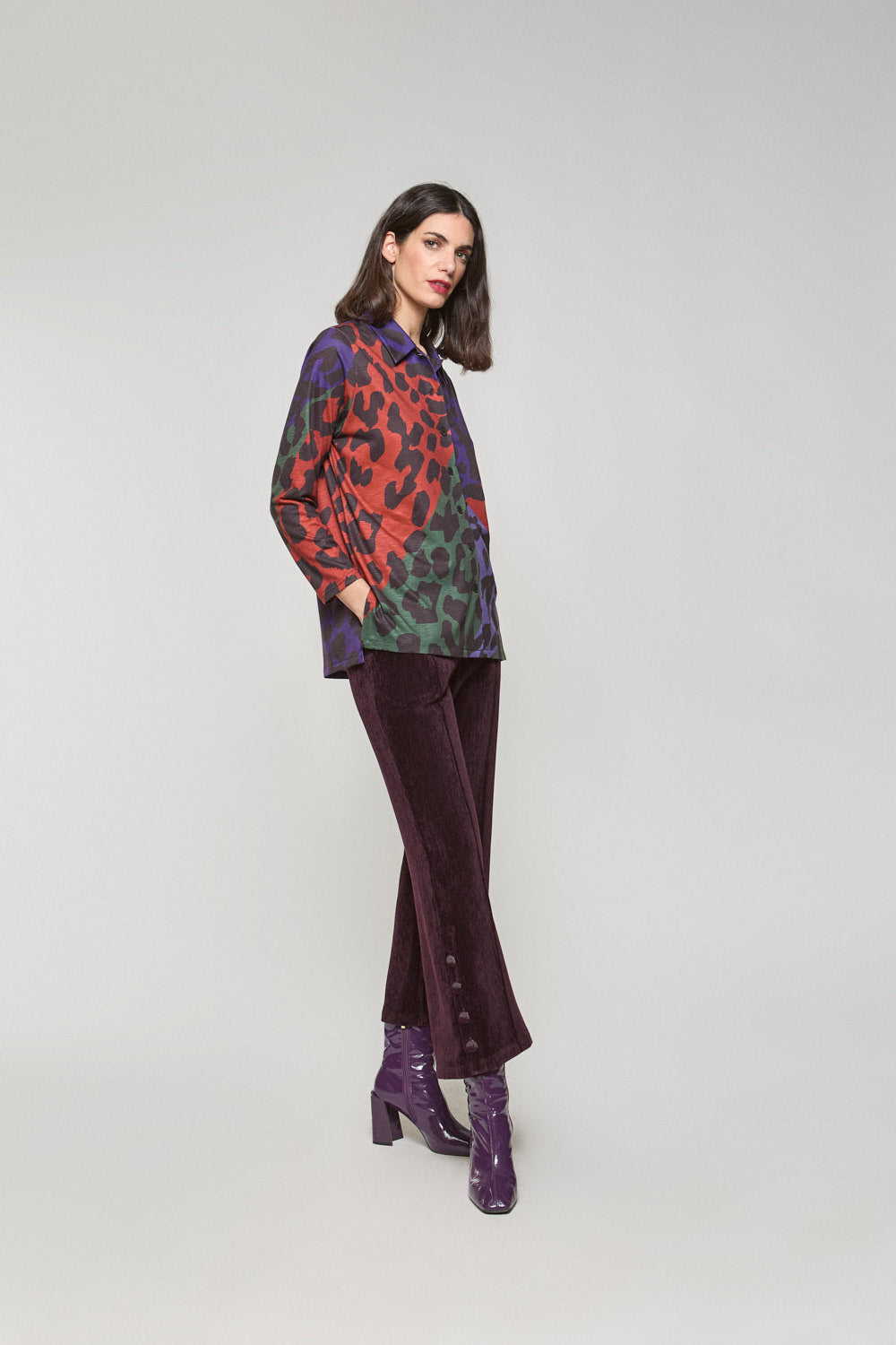 Pantalon Isa BERENJENA