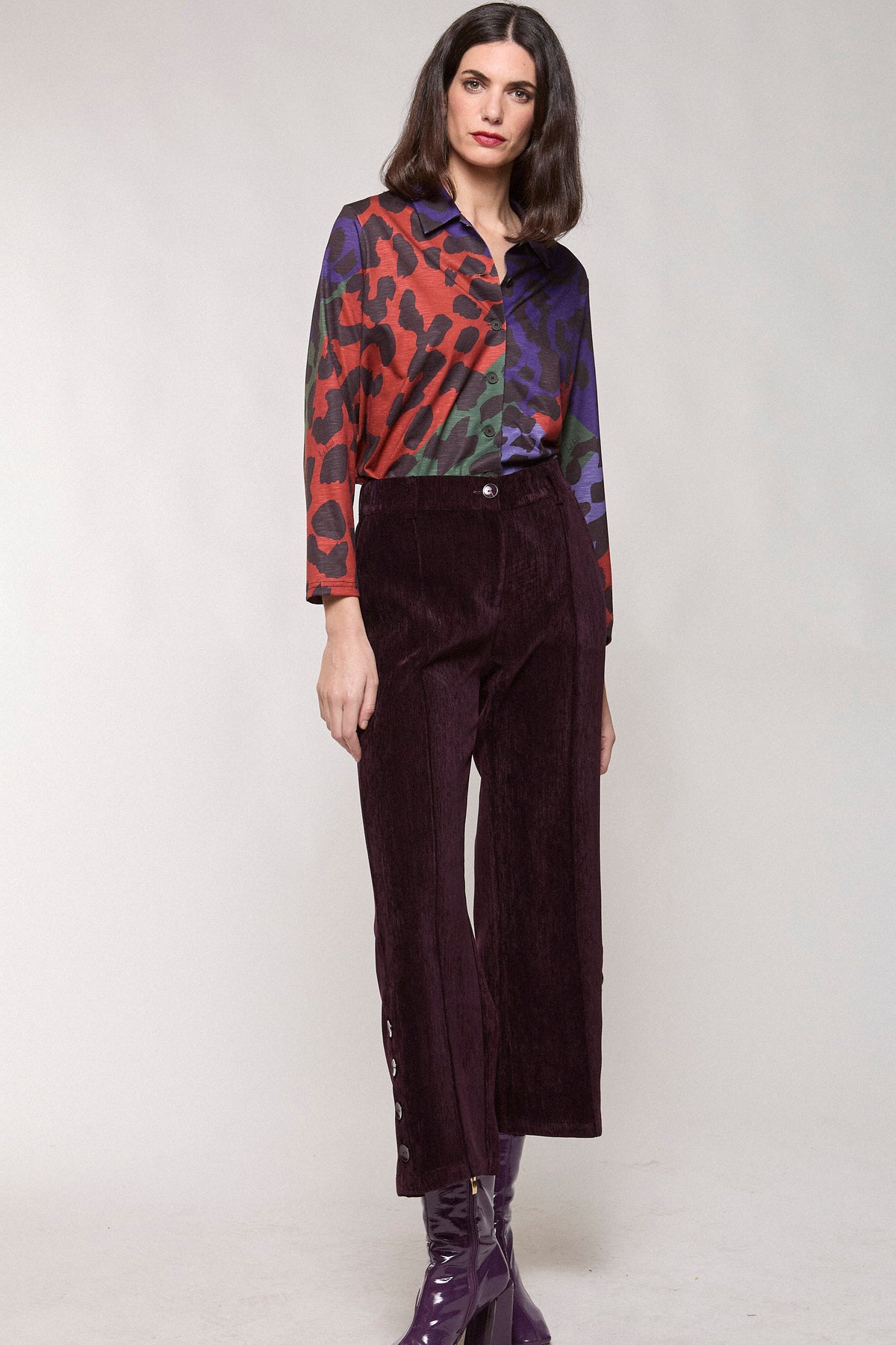 Pantalon Isa BERENJENA