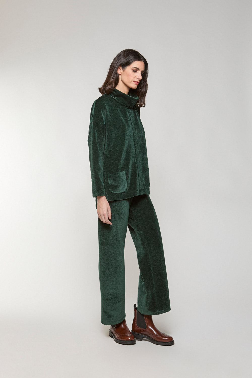 Pantalon Ancho Isa Verde