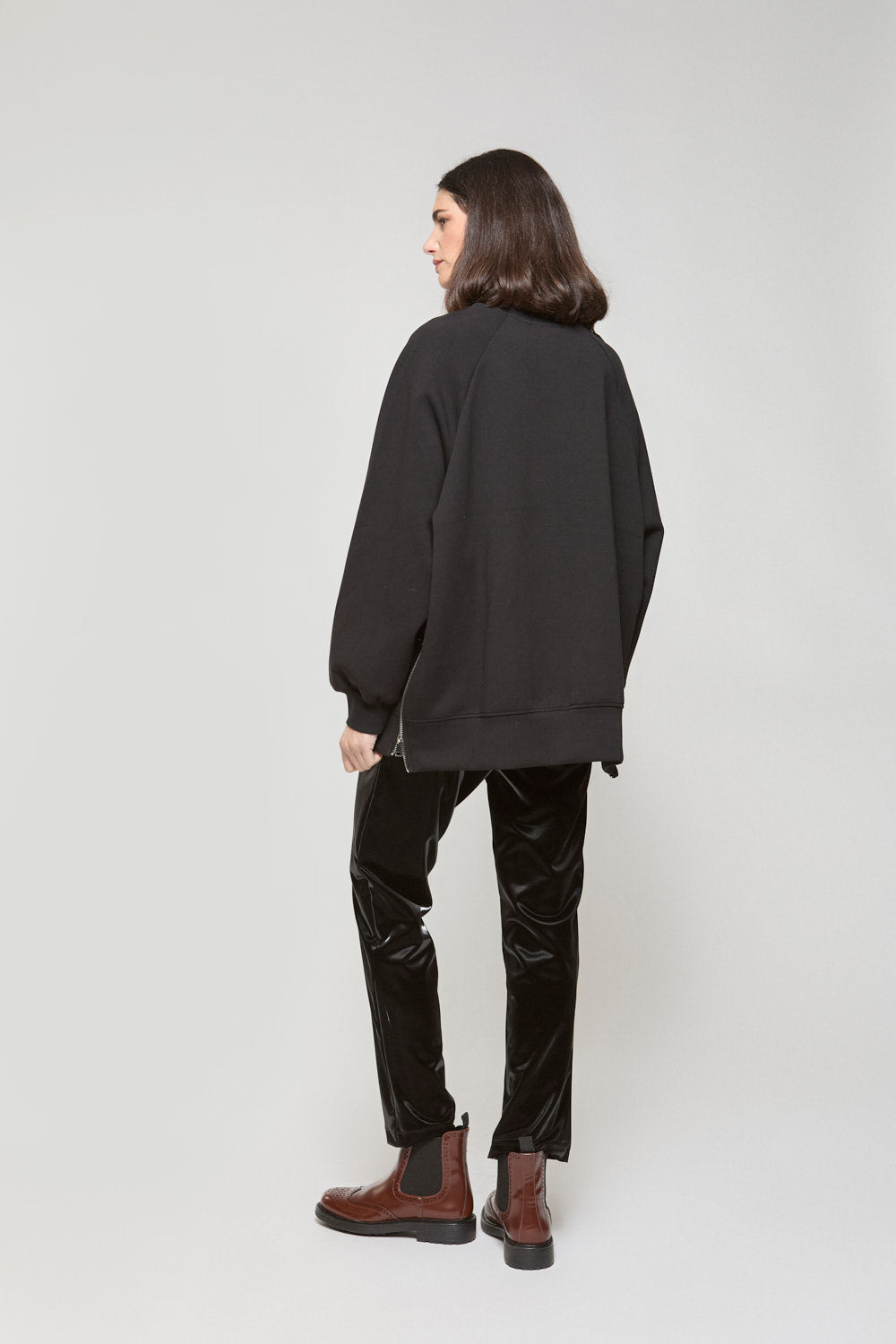 Pantalon leggin brillo Negro