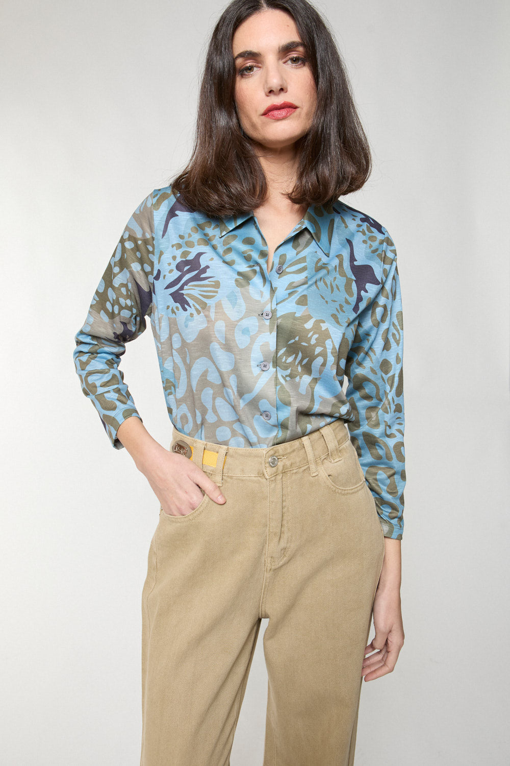 Pantalon 5 Bolsillos Beige