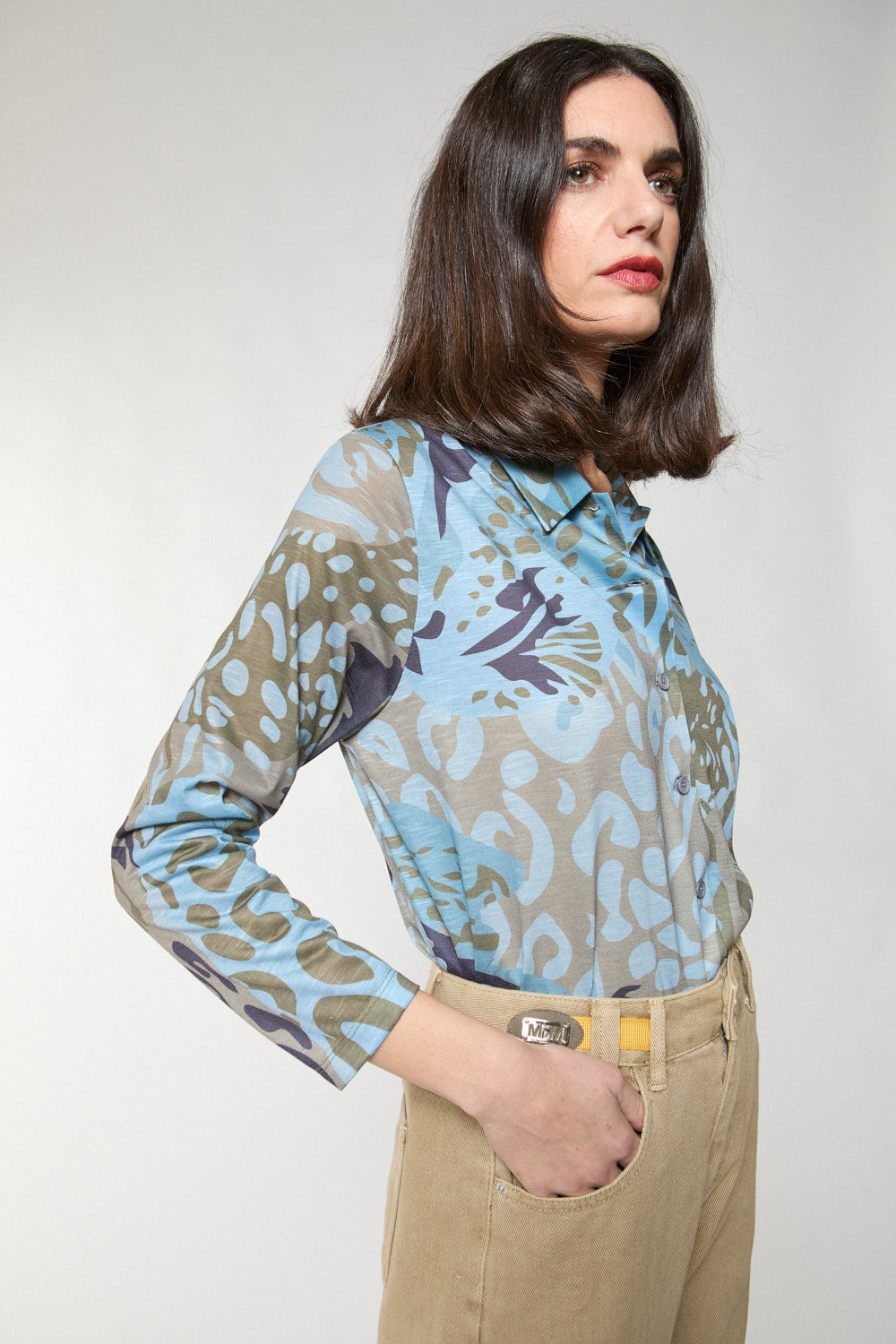 Pantalon 5 Bolsillos Beige
