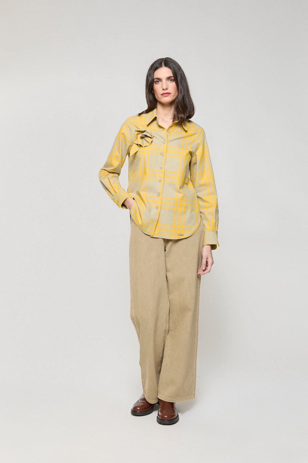 Pantalon 5 Bolsillos Beige