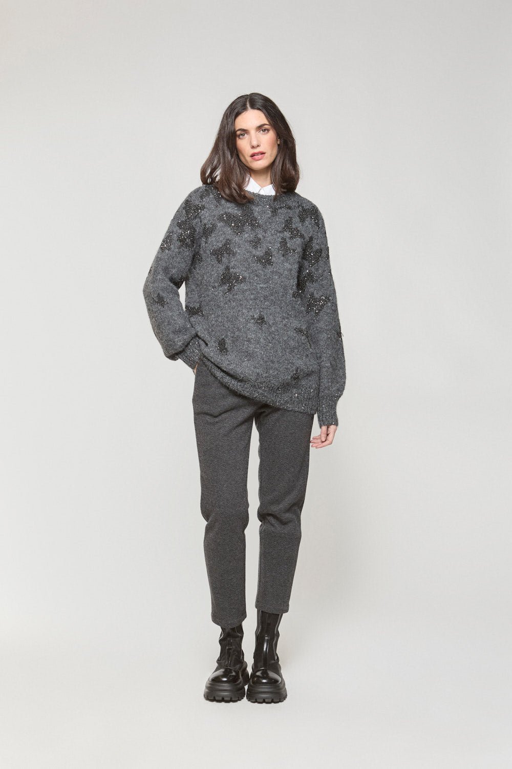Jersey Butterfly Gris