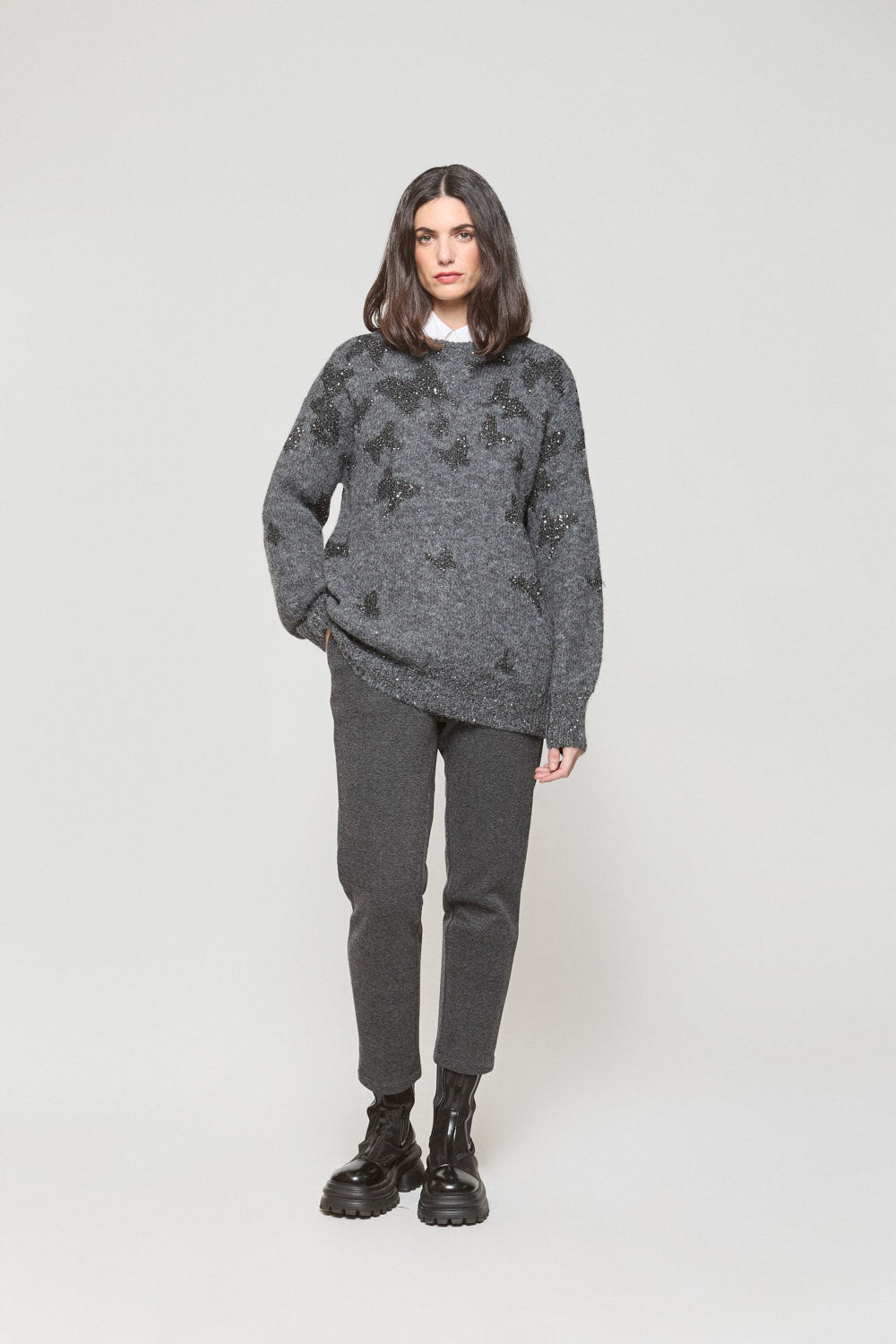 Jersey Butterfly Gris