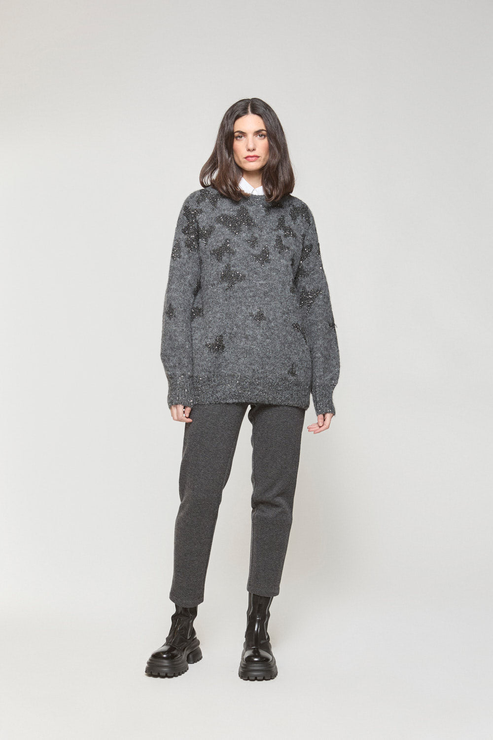 Jersey Butterfly Gris