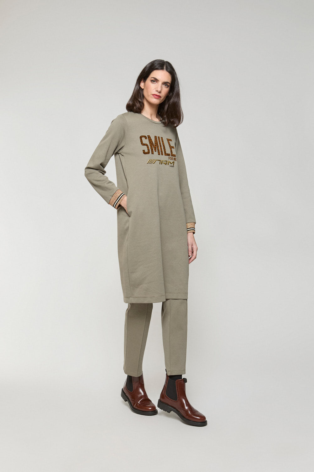 Vestido Sudadera Ziba Kaki