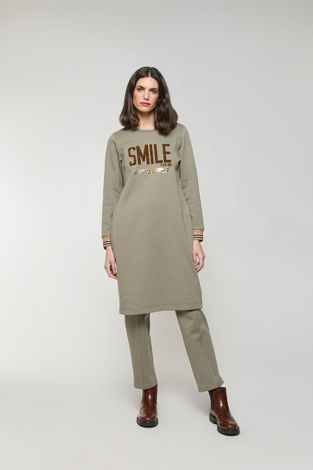 Vestido Sudadera Ziba Kaki