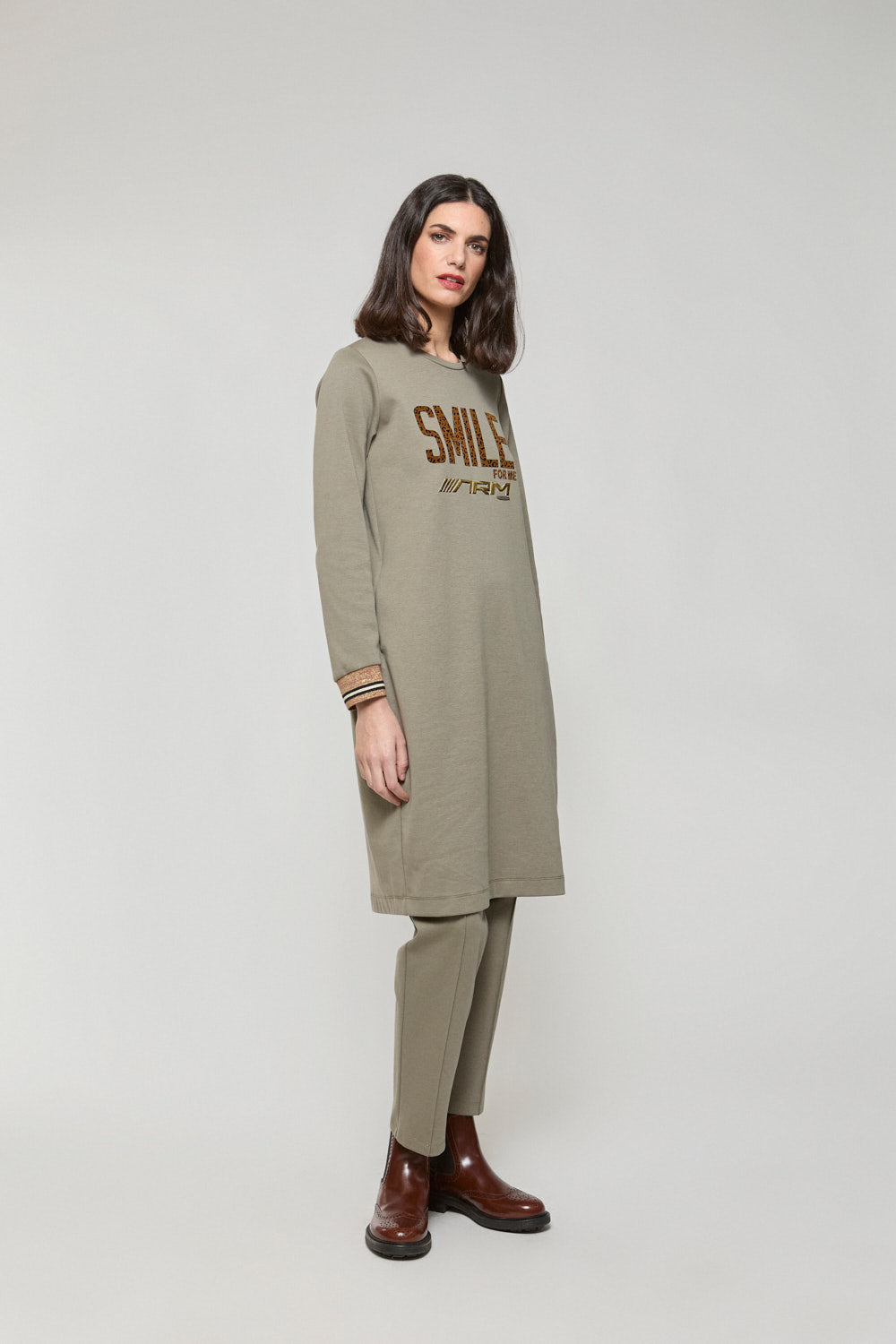 Vestido Sudadera Ziba Kaki