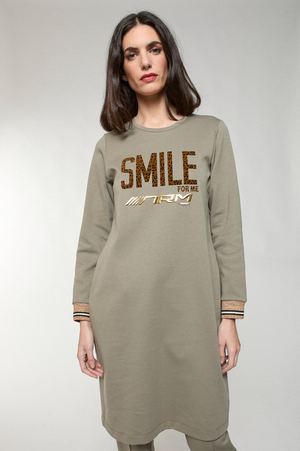 Vestido Sudadera Ziba Kaki
