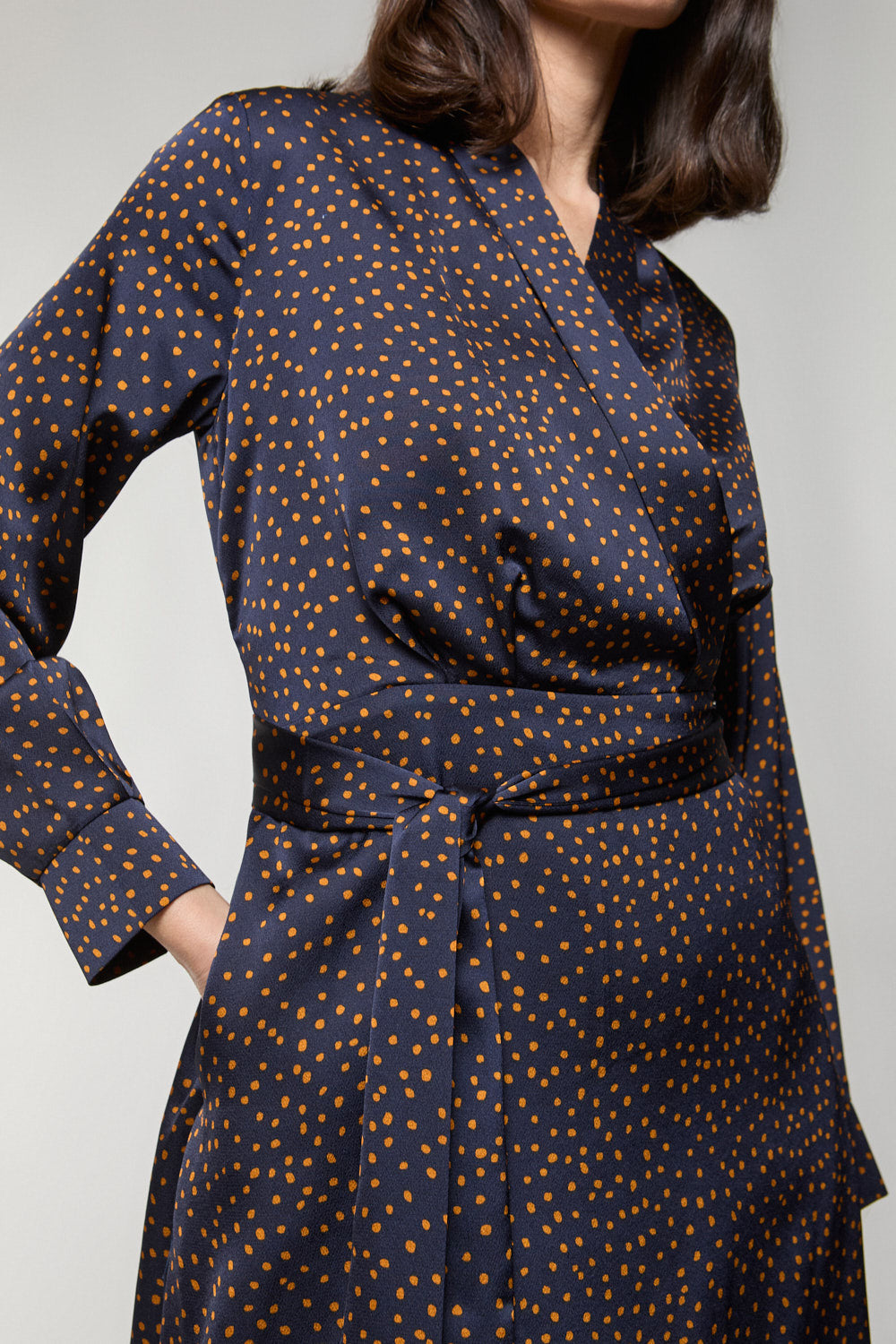 Vestido Lunares Ananda Marino