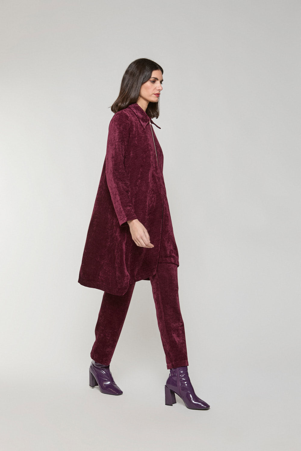 Vestido Abrigo Isa BERENJENA