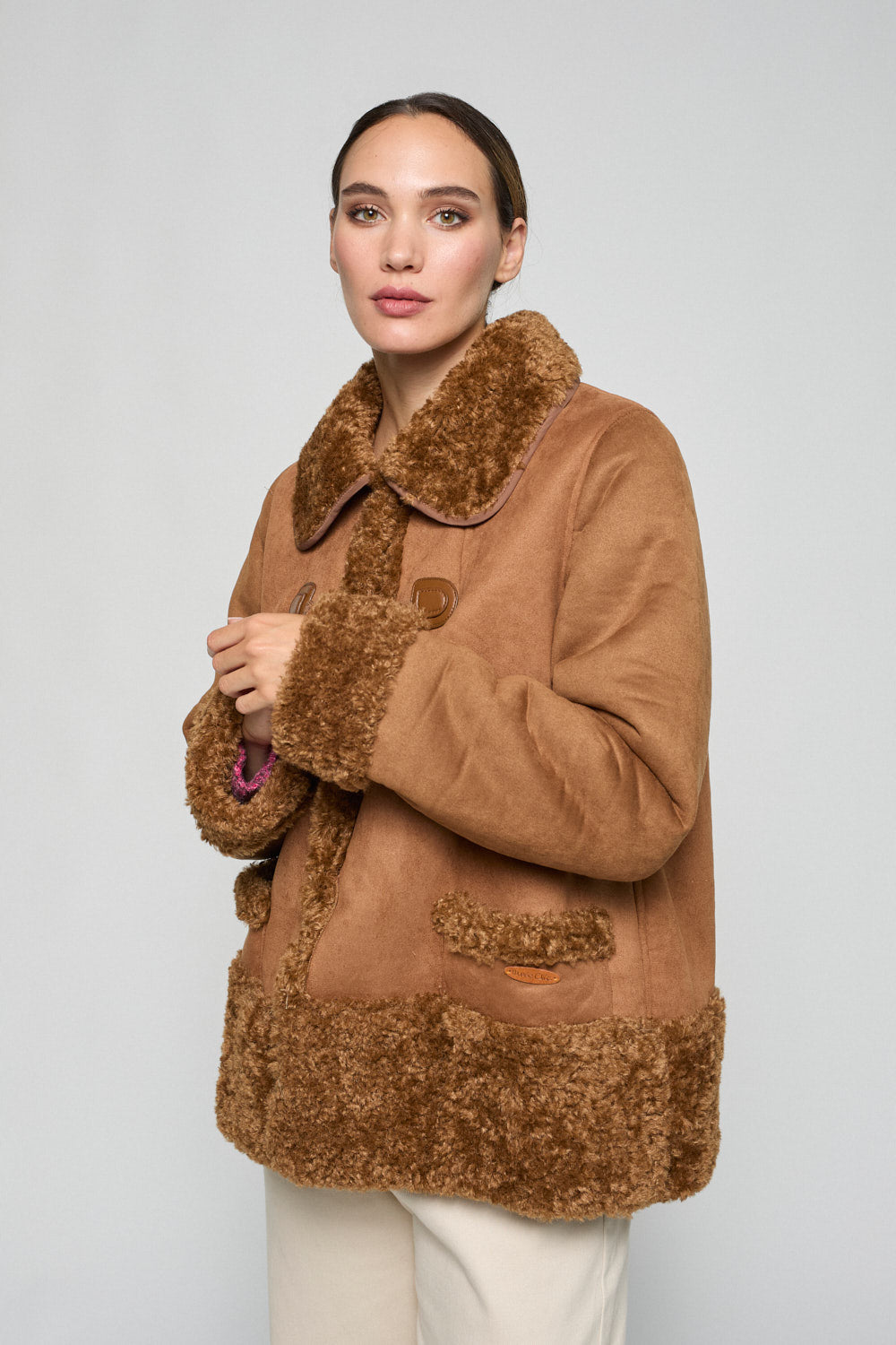 Chaqueton Doble Faz Romina Camel