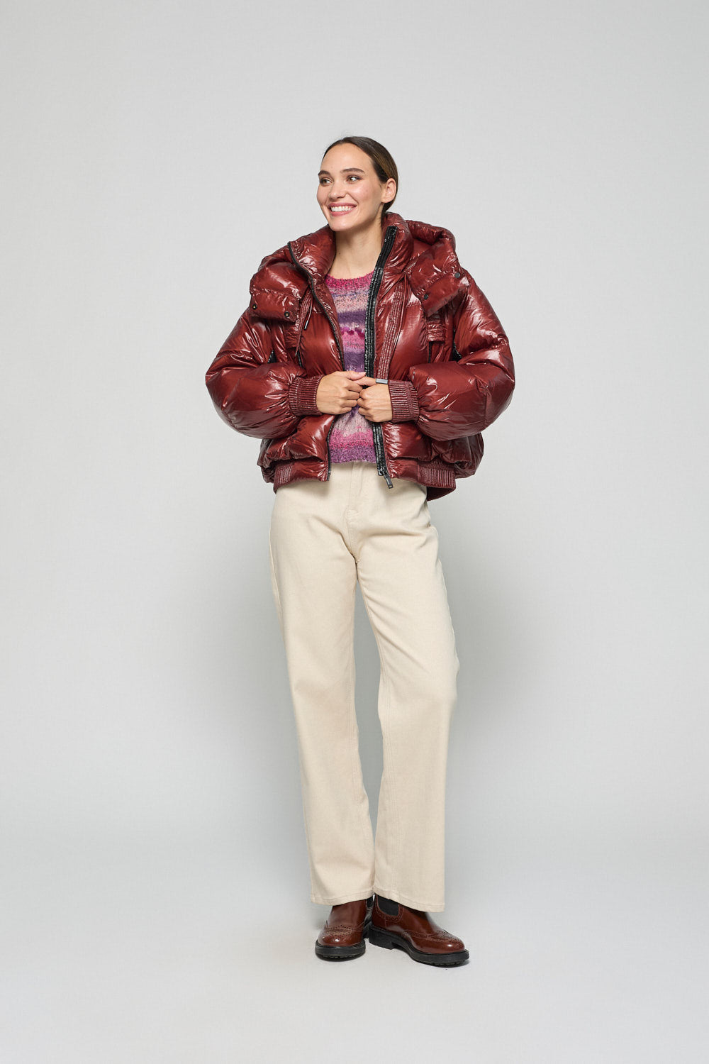 Chaqueton Acolchado Granate