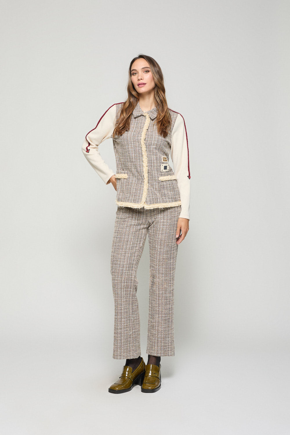 Chaqueta Punto Nora Beige