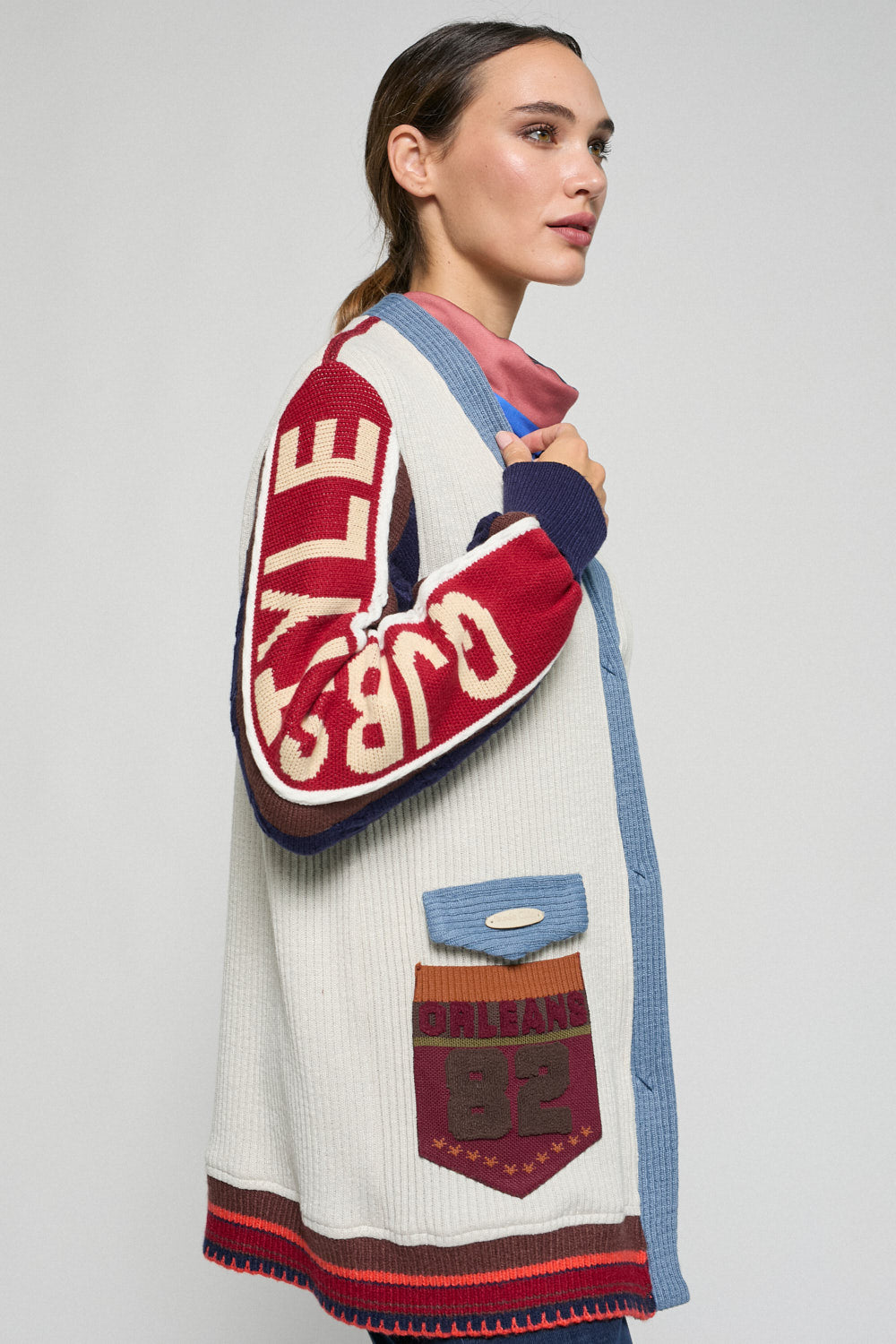 Chaqueta College Crudo