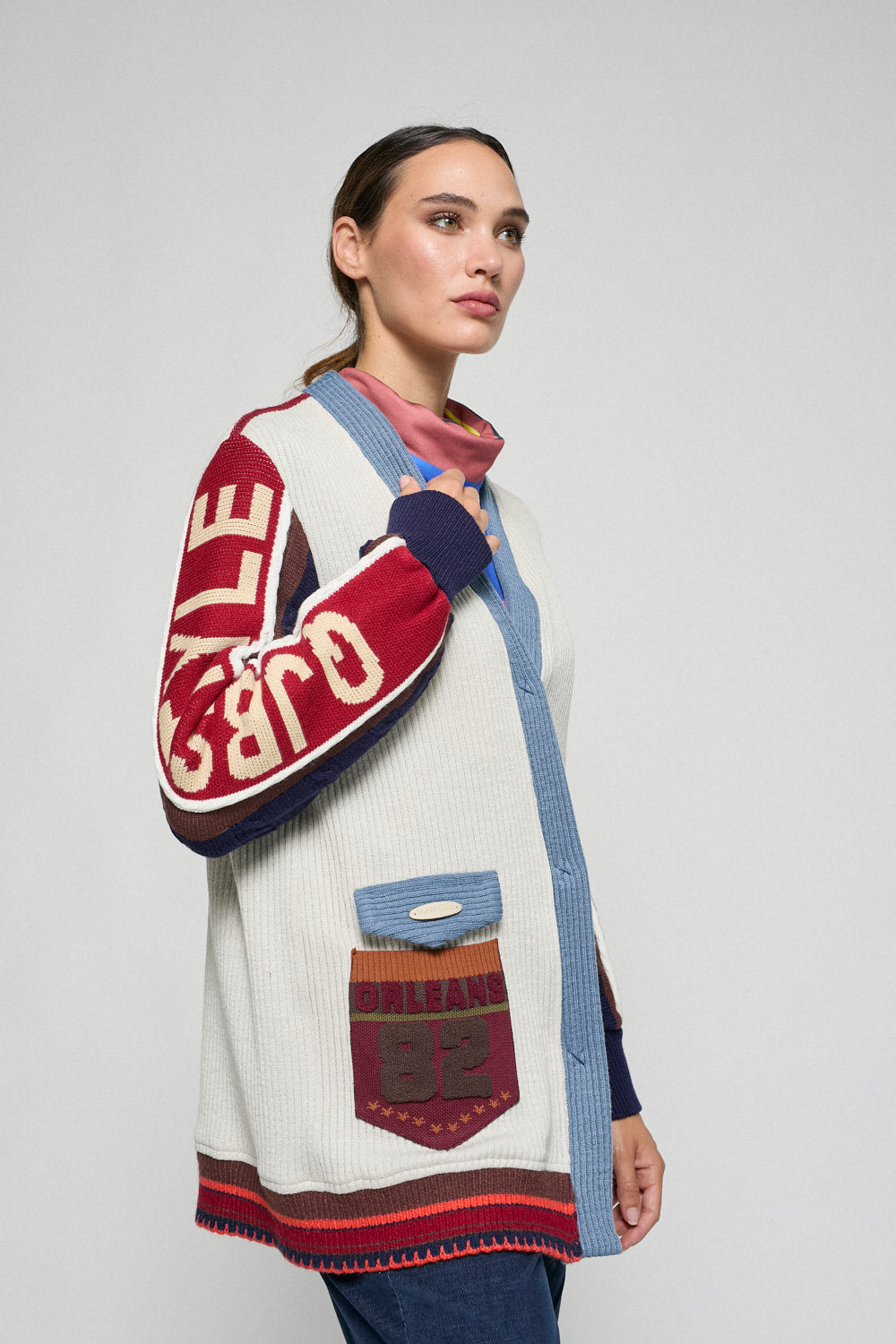 Chaqueta College Crudo