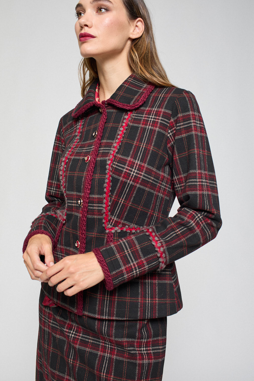 Chaqueta Rafaela Granate